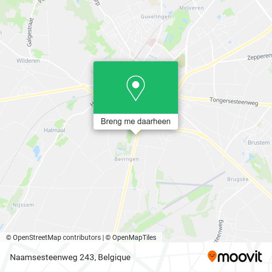 Naamsesteenweg 243 kaart