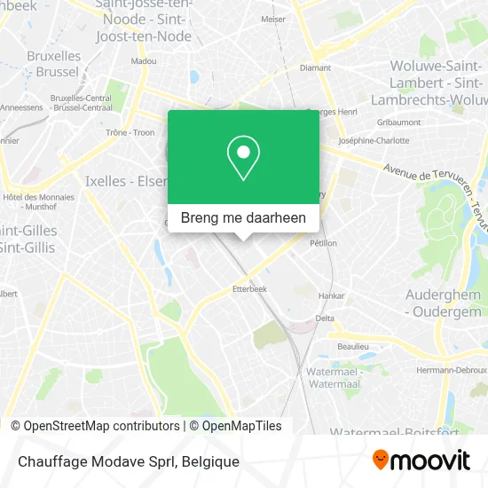 Chauffage Modave Sprl kaart