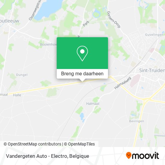 Vandergeten Auto - Electro kaart