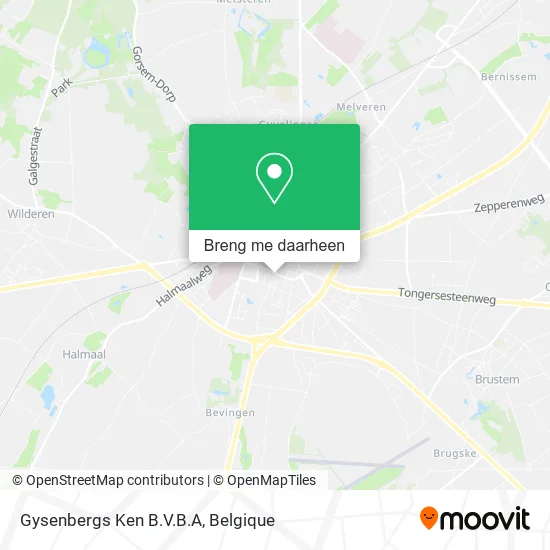 Gysenbergs Ken B.V.B.A kaart