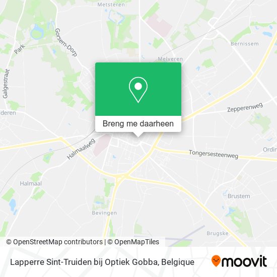 Lapperre Sint-Truiden bij Optiek Gobba kaart