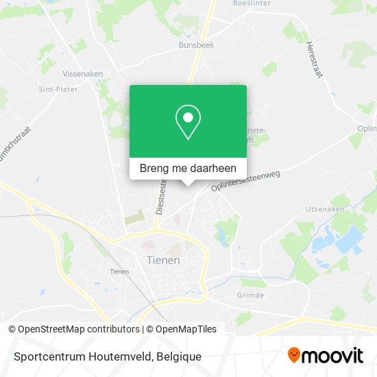 Sportcentrum Houtemveld kaart
