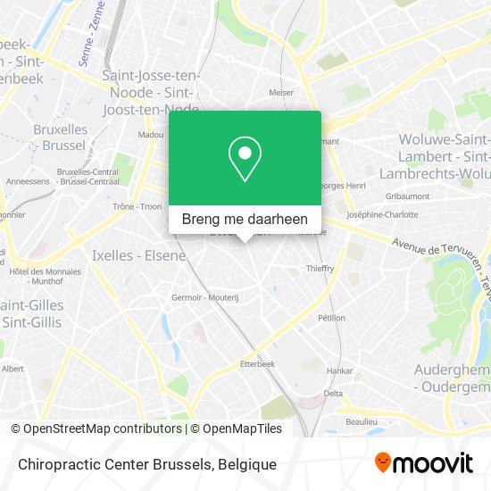 Chiropractic Center Brussels kaart