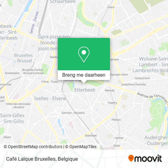 Café Laïque Bruxelles kaart