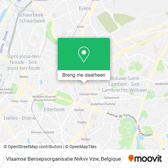 Vlaamse Beroepsorganisatie Nvkvv Vzw kaart
