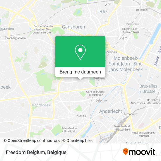 Freedom Belgium kaart