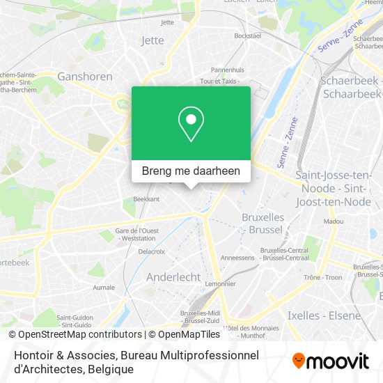Hontoir & Associes, Bureau Multiprofessionnel d'Architectes kaart
