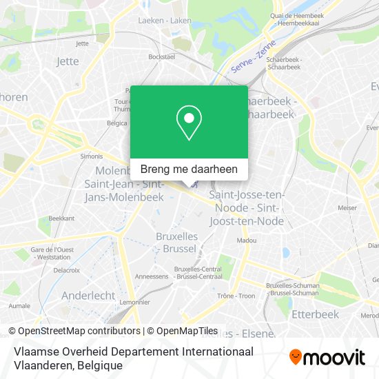 Vlaamse Overheid Departement Internationaal Vlaanderen kaart