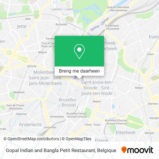 Gopal Indian and Bangla Petit Restaurant kaart