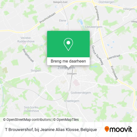 T Brouwershof, bij Jeanine Alias Klosse kaart