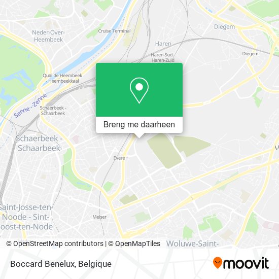 Boccard Benelux kaart