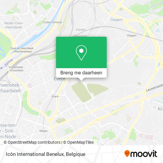Icôn International Benelux kaart