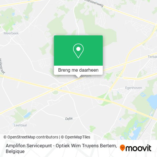 Amplifon Servicepunt - Optiek Wim Truyens Bertem kaart
