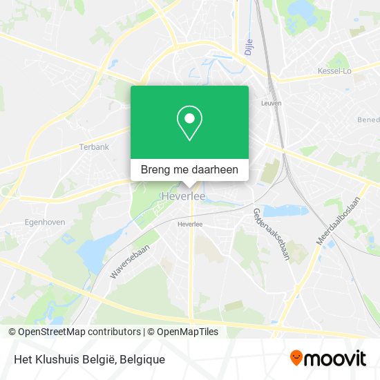 Het Klushuis België kaart