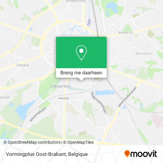 Vormingplus Oost-Brabant kaart