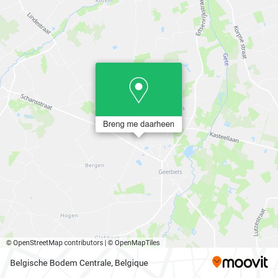 Belgische Bodem Centrale kaart