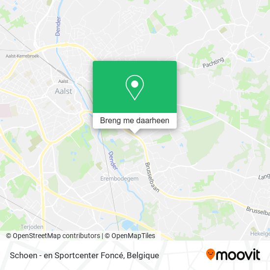 Schoen - en Sportcenter Foncé kaart