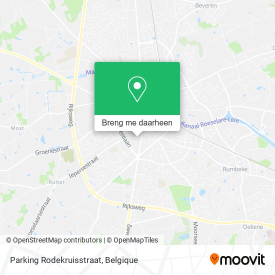 Parking Rodekruisstraat kaart