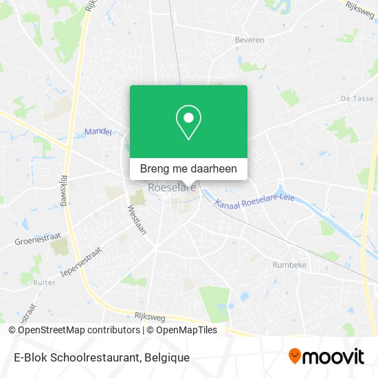 E-Blok Schoolrestaurant kaart