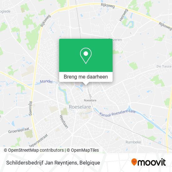 Schildersbedrijf Jan Reyntjens kaart