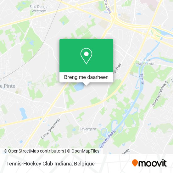 Tennis-Hockey Club Indiana kaart