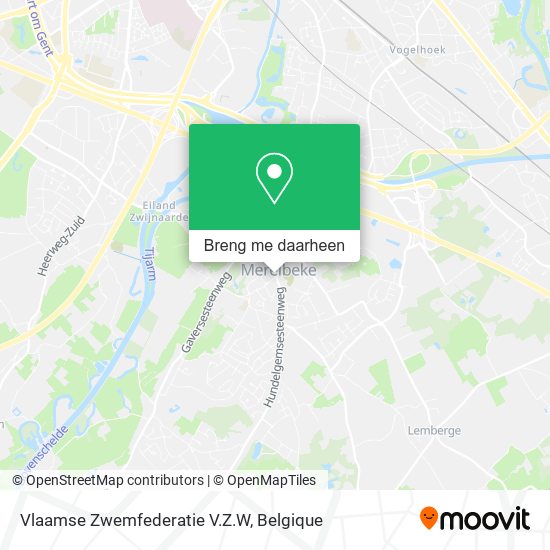 Vlaamse Zwemfederatie V.Z.W kaart