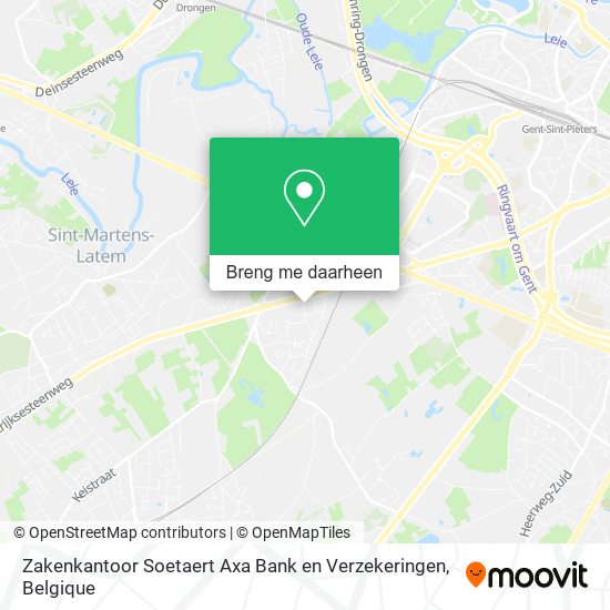 Zakenkantoor Soetaert Axa Bank en Verzekeringen kaart
