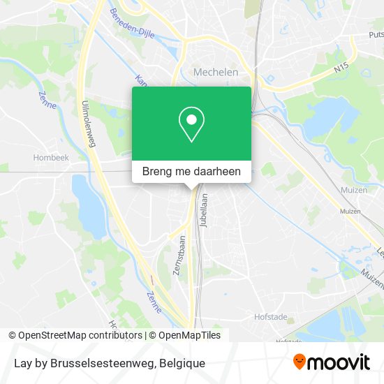 Lay by Brusselsesteenweg kaart