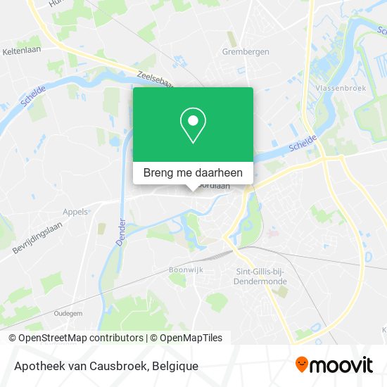 Apotheek van Causbroek kaart