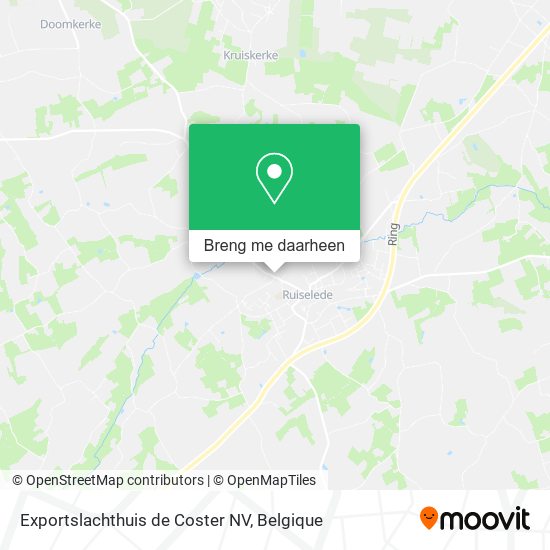 Exportslachthuis de Coster NV kaart