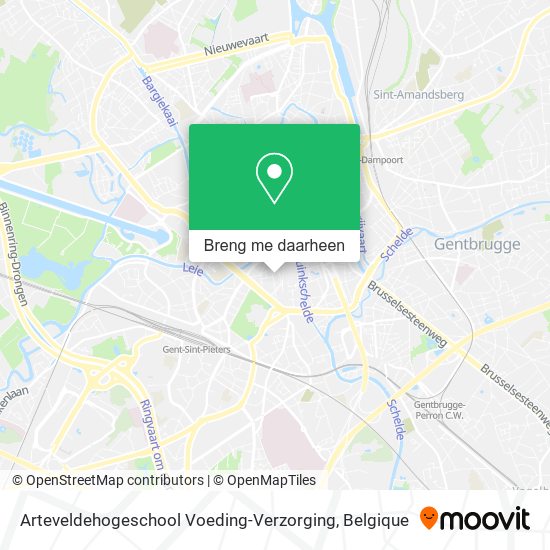 Arteveldehogeschool Voeding-Verzorging kaart