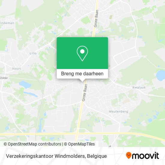 Verzekeringskantoor Windmolders kaart
