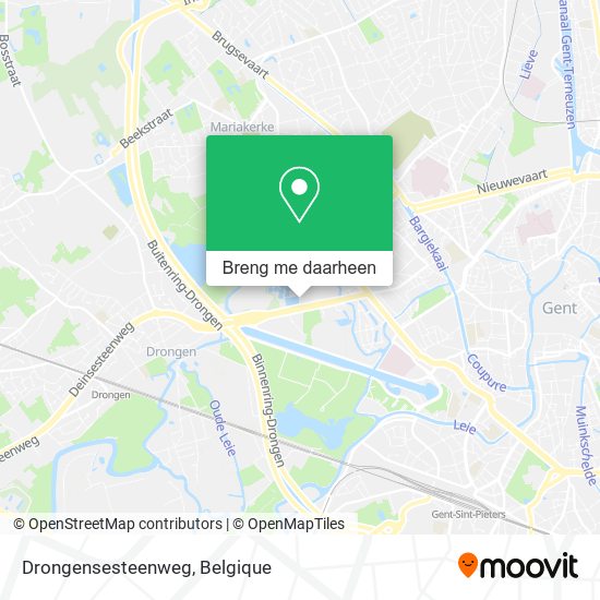 Drongensesteenweg kaart