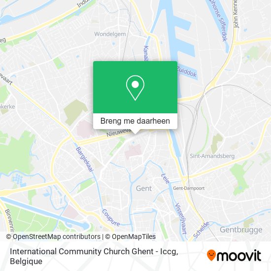 International Community Church Ghent - Iccg kaart