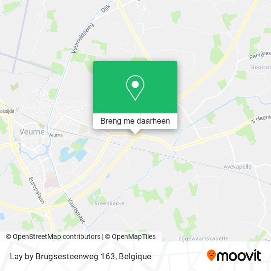 Lay by Brugsesteenweg 163 kaart