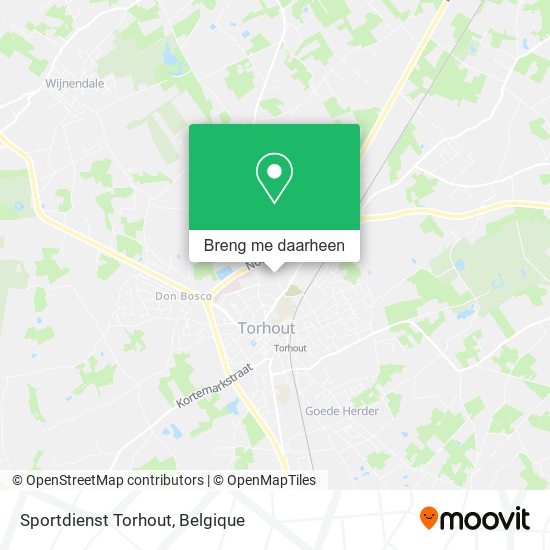 Sportdienst Torhout kaart