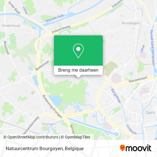 Natuurcentrum Bourgoyen kaart