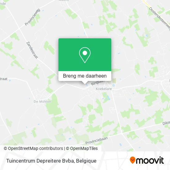 Tuincentrum Depreitere Bvba kaart