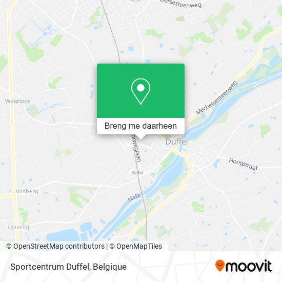 Sportcentrum Duffel kaart