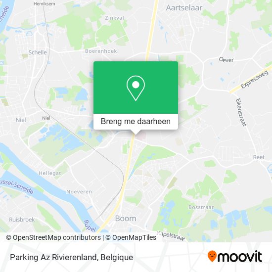 Parking Az Rivierenland kaart