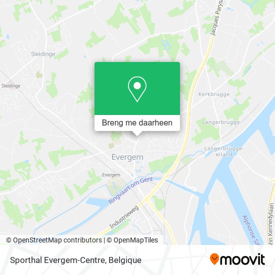 Sporthal Evergem-Centre kaart