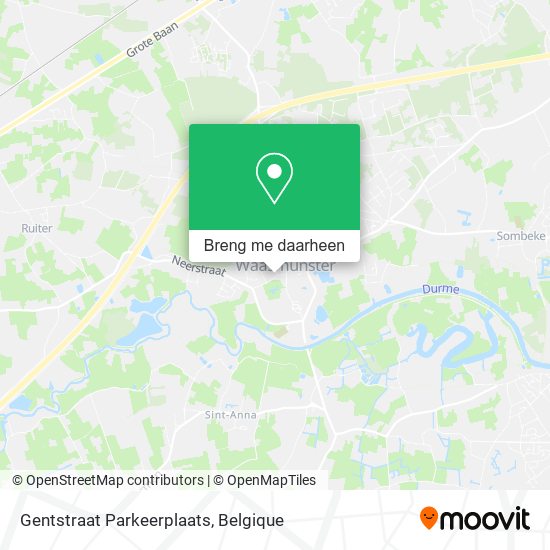 Gentstraat Parkeerplaats kaart
