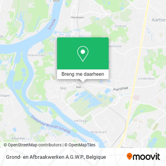 Grond- en Afbraakwerken A.G.W.P. kaart
