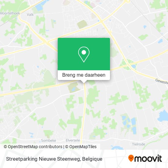 Streetparking Nieuwe Steenweg kaart