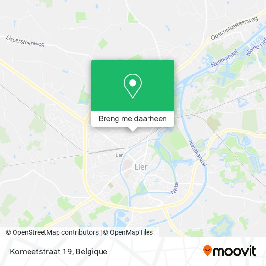 Komeetstraat 19 kaart