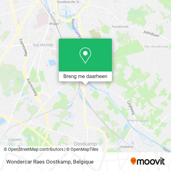 Wondercar Raes Oostkamp kaart