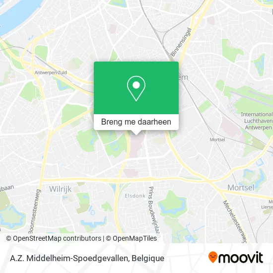 A.Z. Middelheim-Spoedgevallen kaart