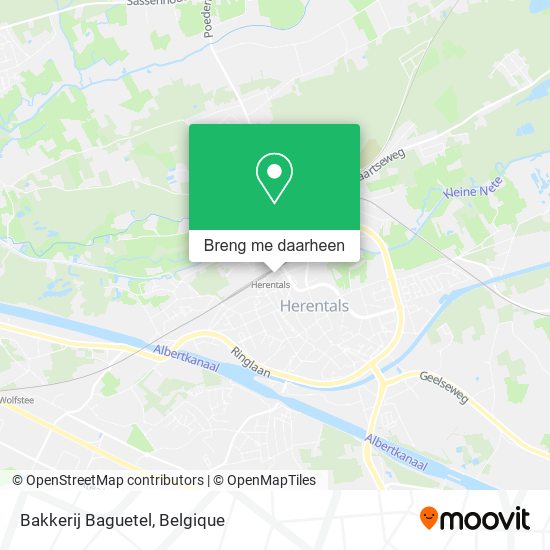 Bakkerij Baguetel kaart