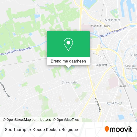 Sportcomplex Koude Keuken kaart