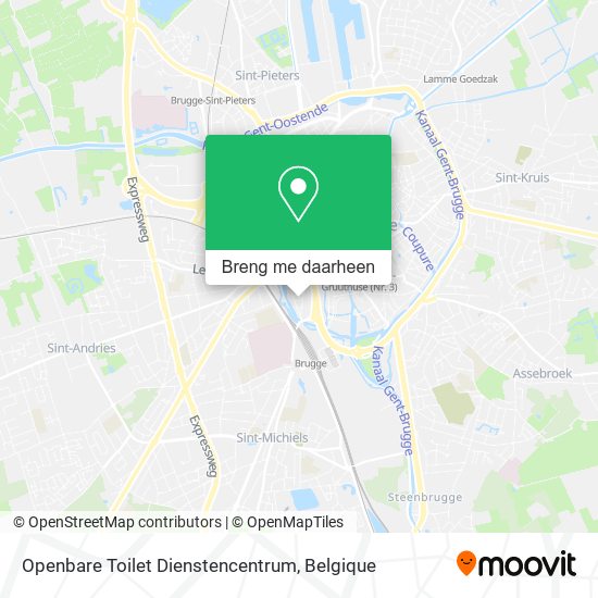 Openbare Toilet Dienstencentrum kaart